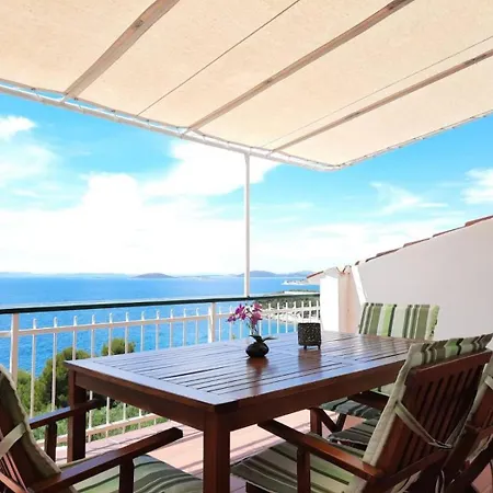 In With Sea View, Terrace, Air Conditioning, W-lan 5026-1 Daire Murter